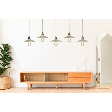 Bohemia-Design - Porcelán függeszték zsinórral 1xE27/60W/230V