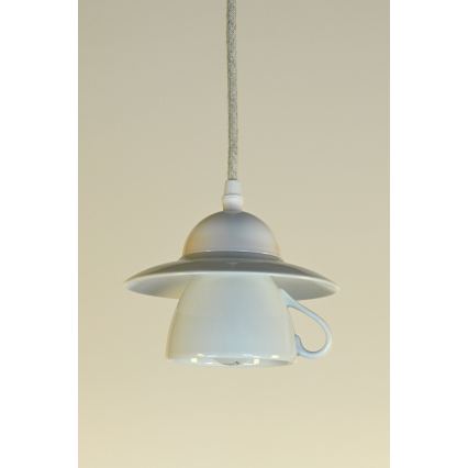 Bohemia-Design - Porcelán függőlámpa kábelen 1xE27/60W/230V