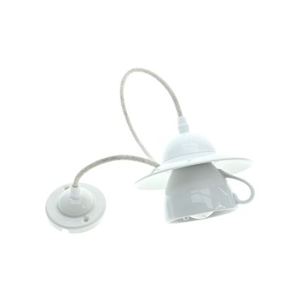 Bohemia-Design - Porcelán függőlámpa kábelen 1xE27/60W/230V