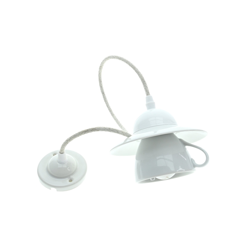 Bohemia-Design - Porcelán függőlámpa zsinóron 1xE27/60W/230V