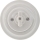 Bohemia-Design - Porcelán retro forgókapcsoló 5-ös kerettel, fehér