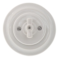 Bohemia-Design - Retro porcelán forgókapcsoló 7-es kerettel, fehér