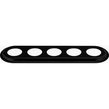 Bohemia-Design - Retro porcelán ötképes képkeret fekete