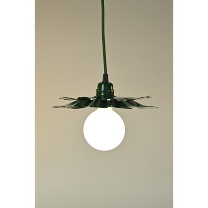 Bohemia-Design - Zöld kábelen függesztett csillár 1xE27/60W/230V