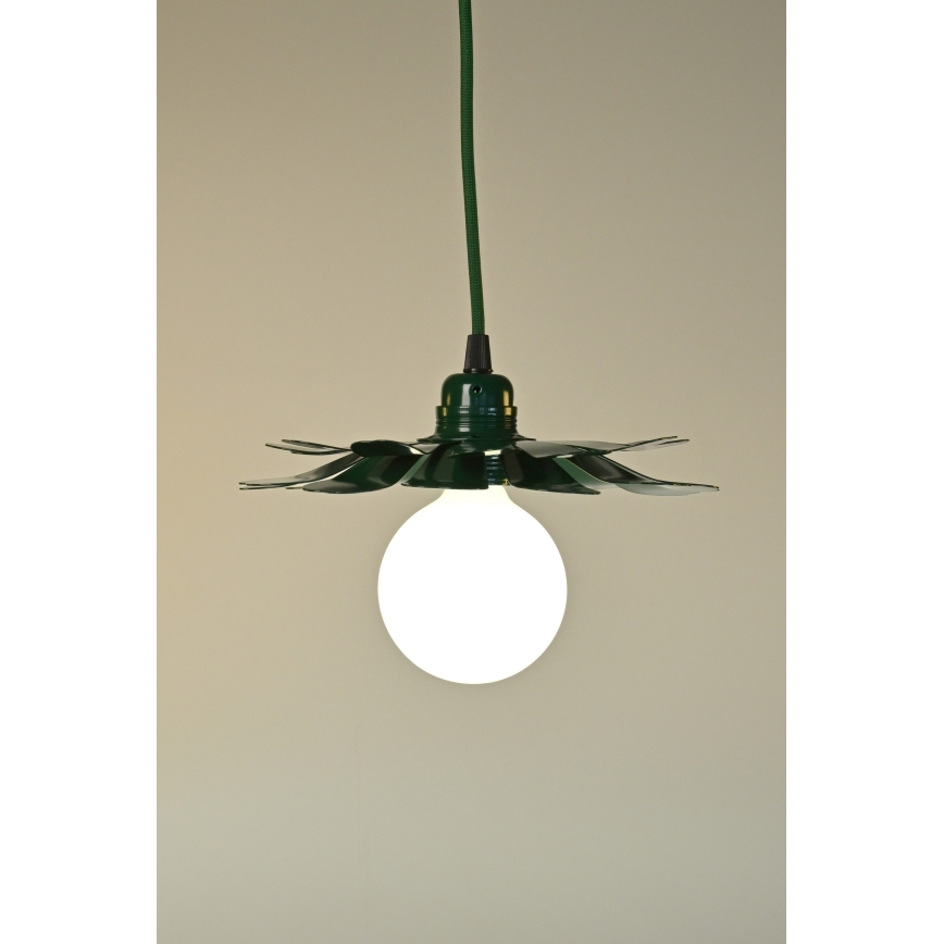 Bohemia-Design - Zöld kábelen függesztett csillár 1xE27/60W/230V