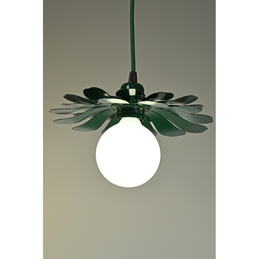 Bohemia-Design - Zöld kábelen függesztett csillár 1xE27/60W/230V