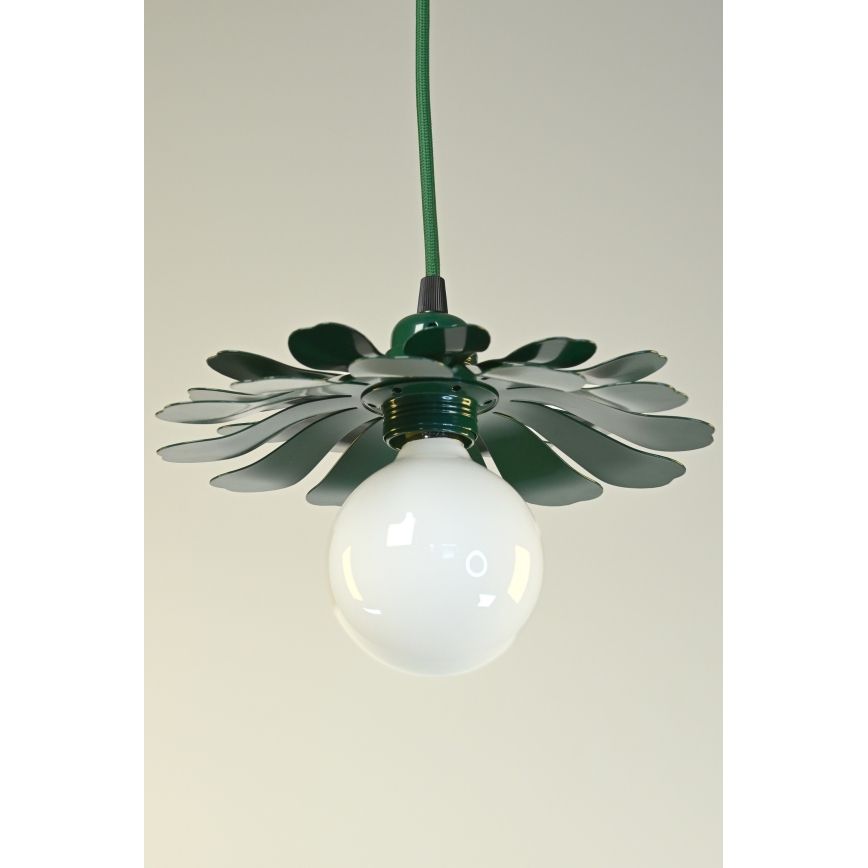 Bohemia-Design - Zöld kábelen függesztett csillár 1xE27/60W/230V