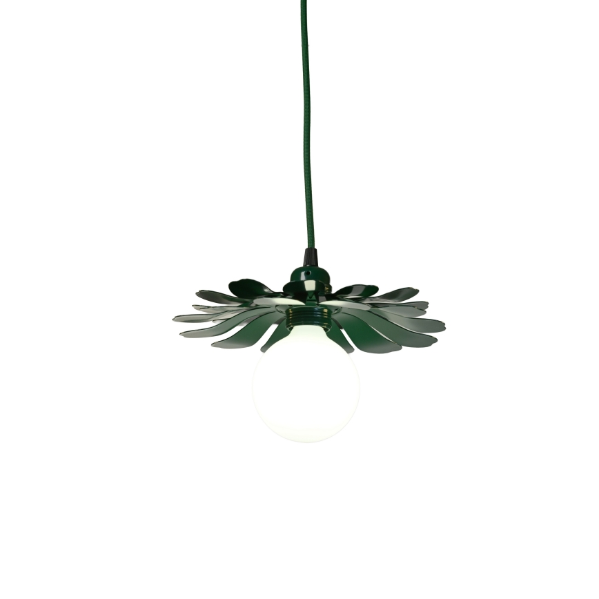 Bohemia-Design - Zöld kábelen függesztett csillár 1xE27/60W/230V