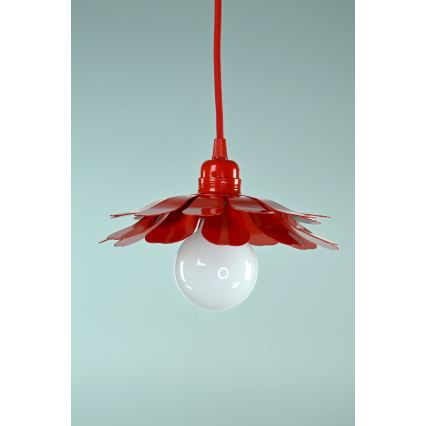 Bohemia-Design - Zsinóron függő csillár 1xE27/60W/230V piros