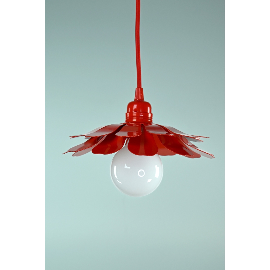 Bohemia-Design - Zsinóron függő csillár 1xE27/60W/230V piros