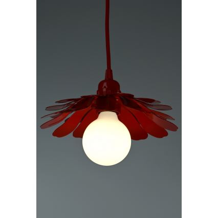 Bohemia-Design - Zsinóron függő csillár 1xE27/60W/230V piros