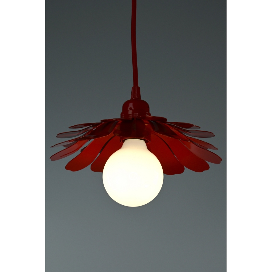 Bohemia-Design - Zsinóron függő csillár 1xE27/60W/230V piros
