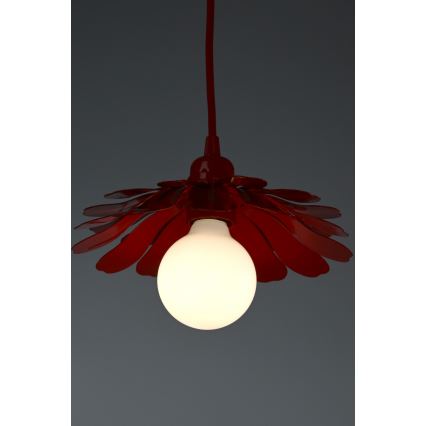 Bohemia-Design - Zsinóron függő csillár 1xE27/60W/230V piros