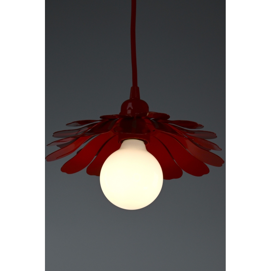 Bohemia-Design - Zsinóron függő csillár 1xE27/60W/230V piros