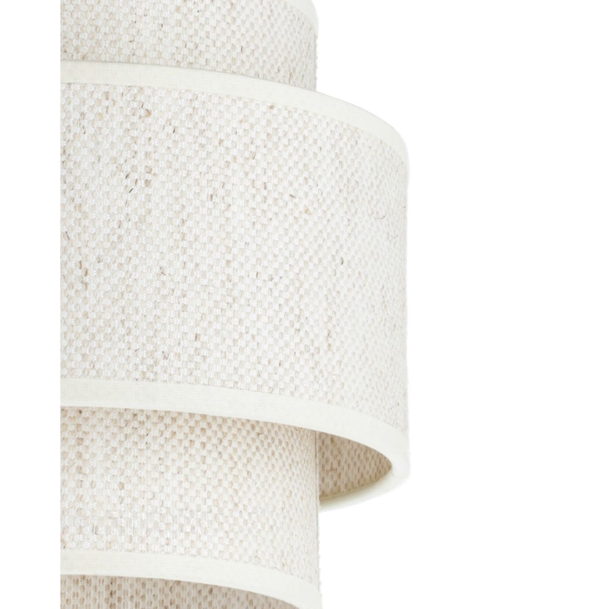 BOHO függőlámpa zsinórral 1xE27/60W/230V Ø 20 cm fehér