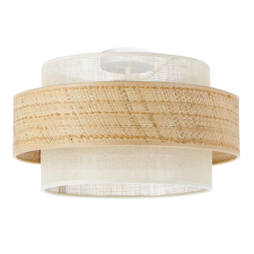 BOHO mennyezeti lámpa 1xE27/60W/230V átm. 40 cm juta/krémszínű