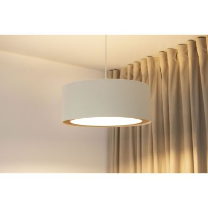 BOHO TRINITI függőlámpa 1xE27/60W/230V, átmérő 50 cm, krémszínű