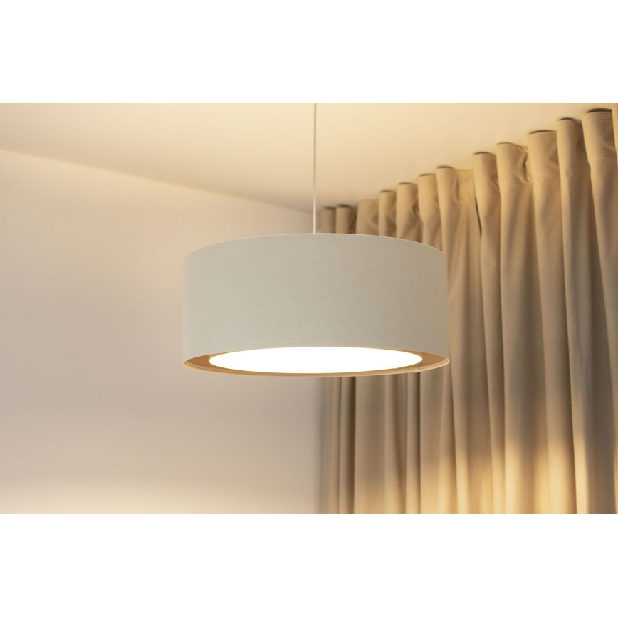 BOHO TRINITI függőlámpa 1xE27/60W/230V, átmérő 50 cm, krémszínű