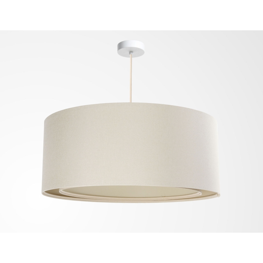 BOHO TRINITI függőlámpa 1xE27/60W/230V, átmérő 50 cm, krémszínű