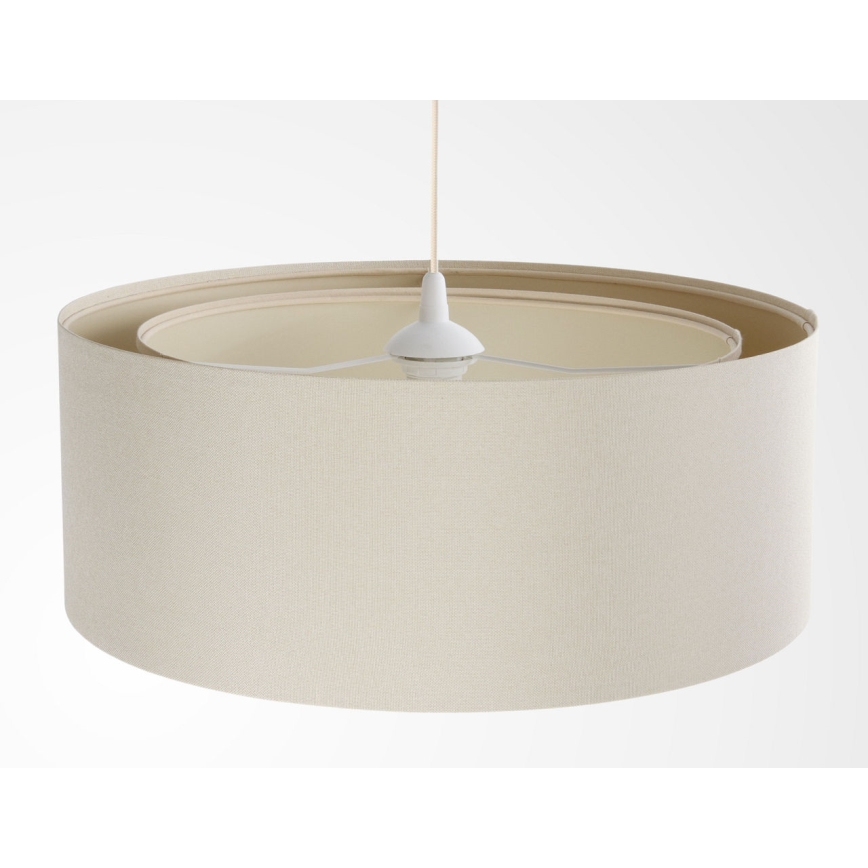 BOHO TRINITI függőlámpa 1xE27/60W/230V, átmérő 50 cm, krémszínű