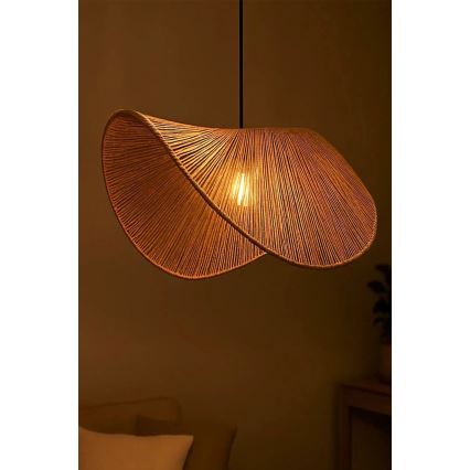 BOHO zsinóros függőlámpa 1xE27/40W/230V raffia
