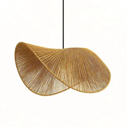 BOHO zsinóros függőlámpa 1xE27/40W/230V raffia