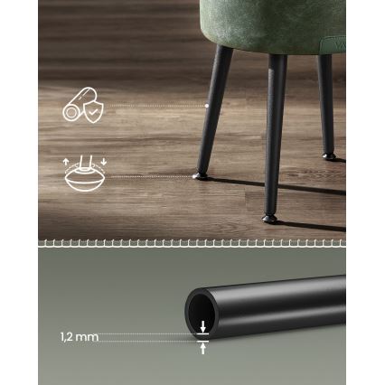 Bőr puff CORE zöld