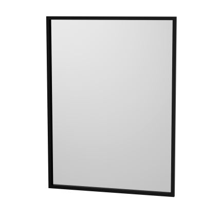 BORGSTED 60x80 cm fekete fürdőszobai tükör