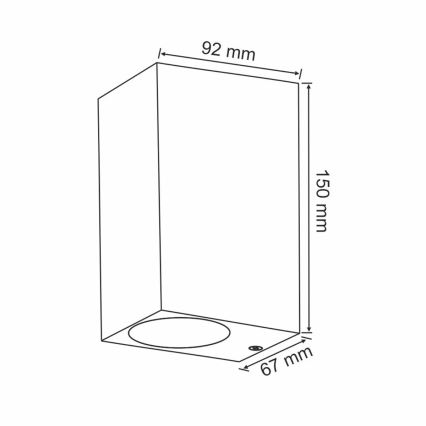 Kültéri fali lámpa BOSTON 2xGU10/10W/230V antracit