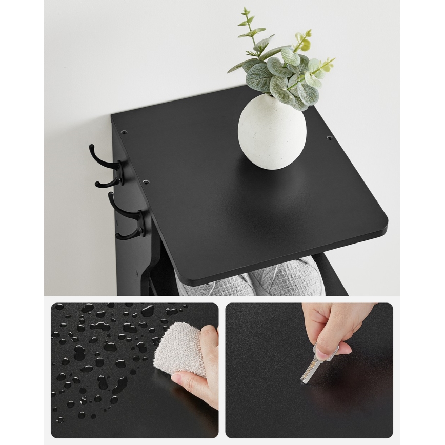 BOTARO cipősszekrény, fekete