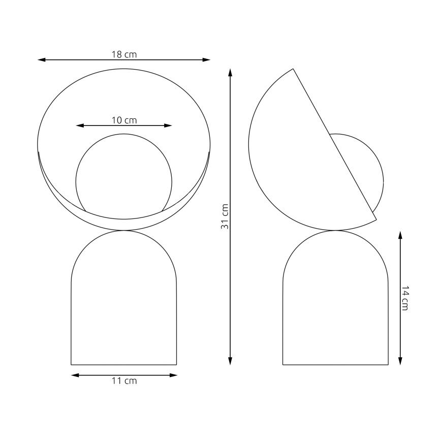 BOTO asztali lámpa 1xG9/8W/230V szürke