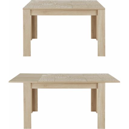 Bővíthető étkezőasztal ARIA, sonoma tölgy