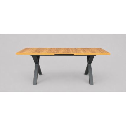 Bővíthető étkezőasztal DOMO 150/190x80 cm craft tölgy/fekete