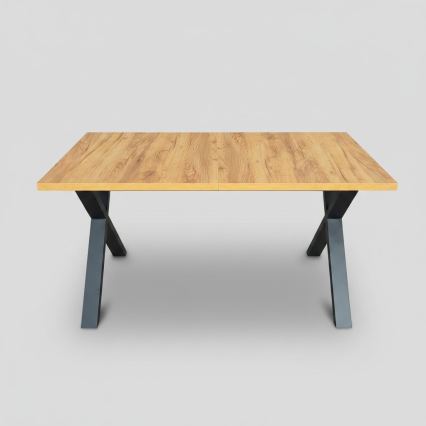 Bővíthető étkezőasztal DOMO 150/190x80 cm craft tölgy/fekete
