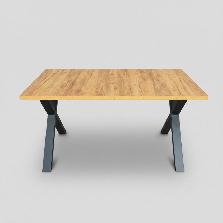 Bővíthető étkezőasztal DOMO 150/190x80 cm craft tölgy/fekete