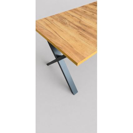 Bővíthető étkezőasztal DOMO 150/190x80 cm craft tölgy/fekete