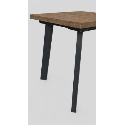 Bővíthető étkezőasztal KERNO 150/190x80 cm lefkas tölgy/fekete