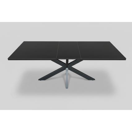 Bővíthető étkezőasztal SAMLE 150/190x80 cm, fekete