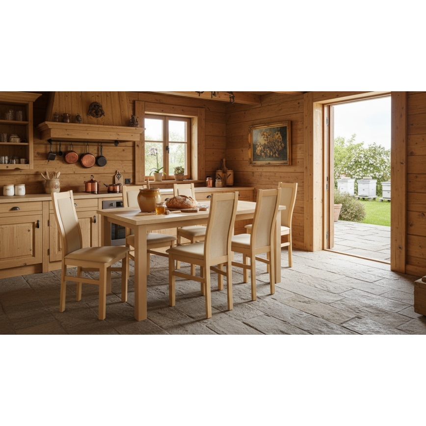 Kinyitható étkezőasztal LIAM sonoma tölgy