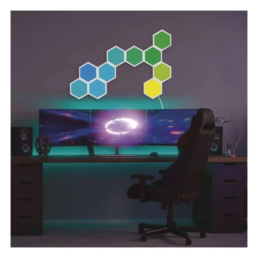 SZETT 3x LED RGBIC+CCT Dimmelhető panel - bővítés 3xLED/1,8W/230V Wi-Fi Tuya