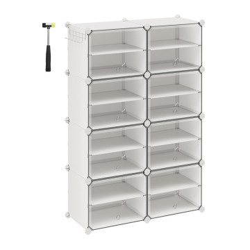 BOXIFY moduláris polc rekeszekkel, fehér