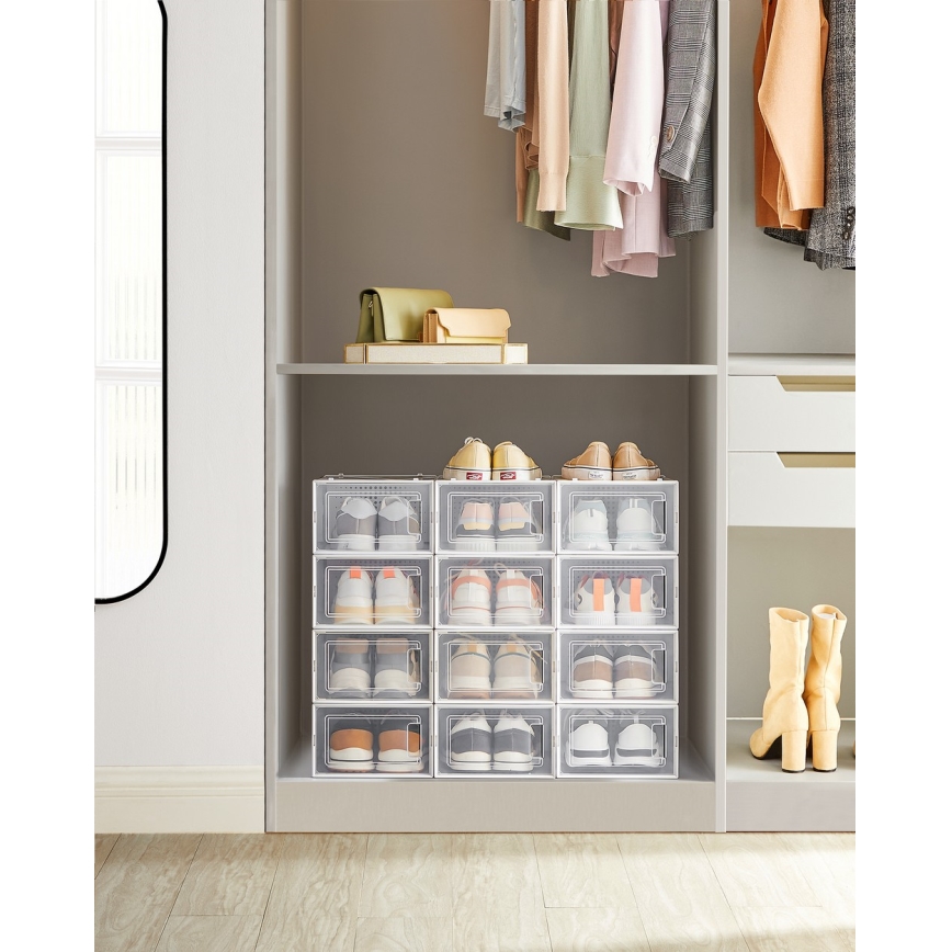 BOXIFY moduláris polc rekeszekkel, fehér