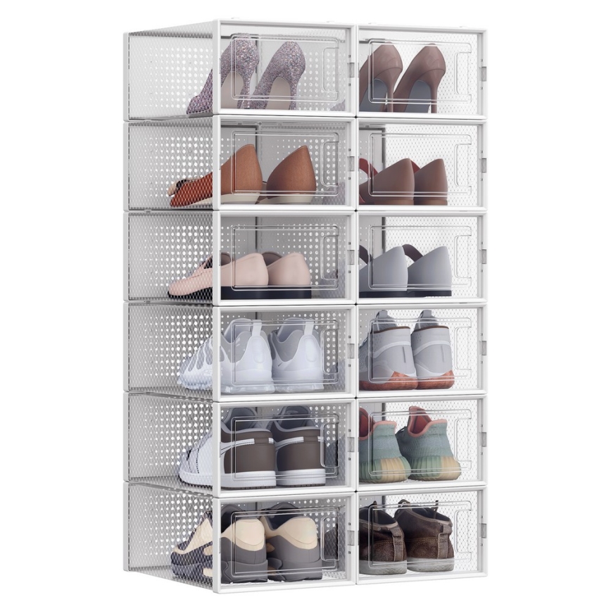 BOXIFY moduláris polc rekeszekkel, fehér