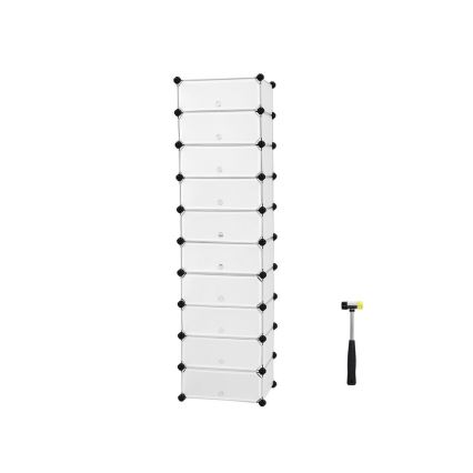 BOXIFY moduláris polcrendszer fiókokkal, fehér