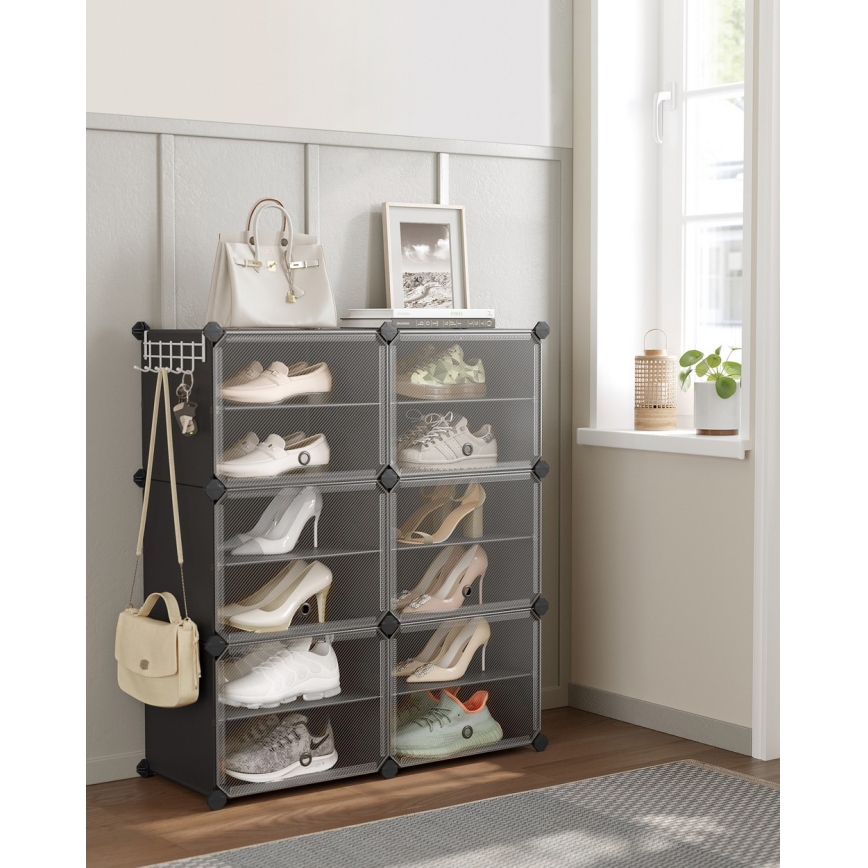 BOXIFY moduláris rekeszes polc, fekete