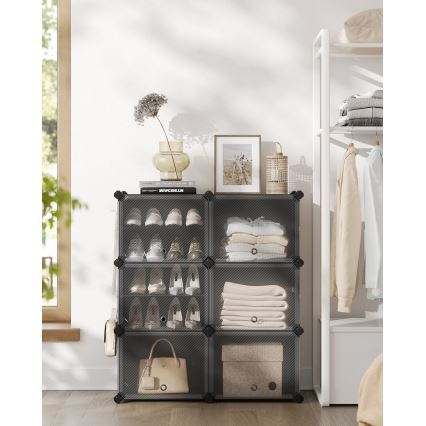 BOXIFY moduláris rekeszes polc, fekete