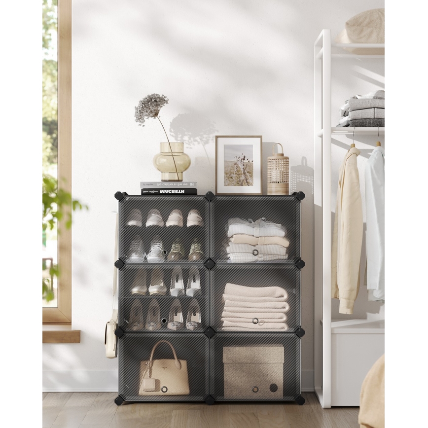 BOXIFY moduláris rekeszes polc, fekete