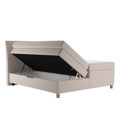 Boxspring ágy matraccal BEA 180x200 cm bézs