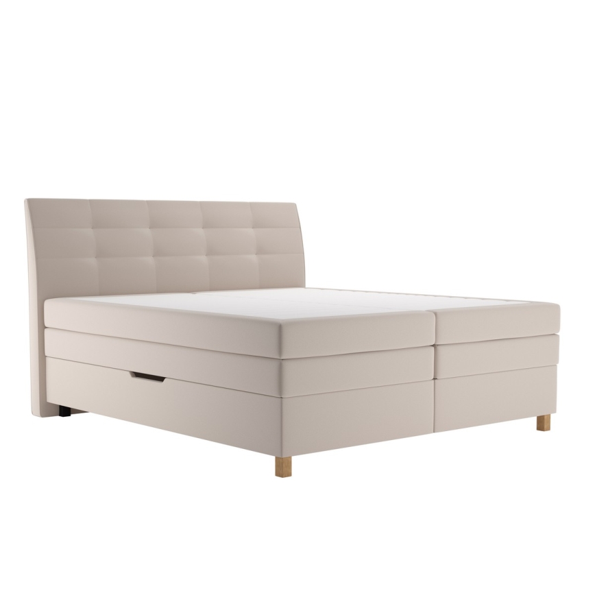 Boxspring ágy matraccal BEA 180x200 cm bézs