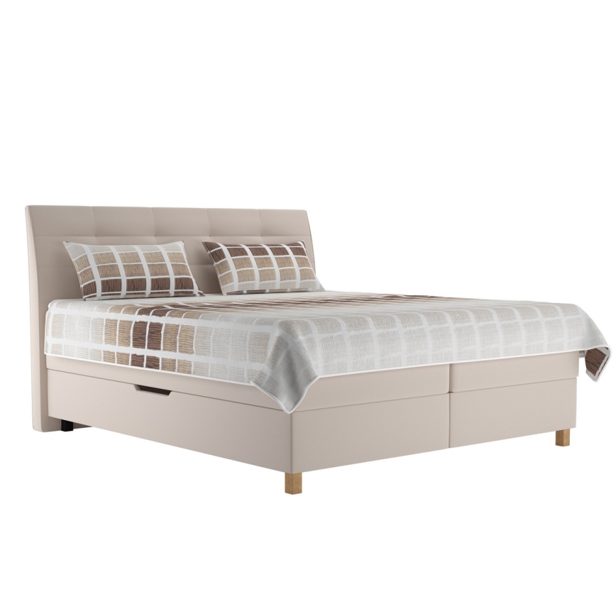 Boxspring ágy matraccal BEA 180x200 cm bézs